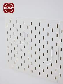 SHEIN Basic living 2入組金屬洞板配件c型掛鉤用於整理工具廚房器具掛在洞板上,洞板掛鉤體育設施存儲(白色) - 白色 - 查看 6