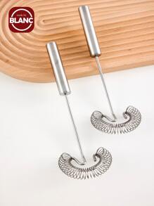 1pc Stainless Steel Whisk, Multifunction Egg Beater For Kitchen