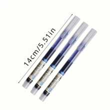 21/18/15/12/10/6/5/3件装黑色/蓝色/红色超细0.5毫米液体凝胶笔墨水补充套装，圆珠笔，办公学校考试用品，返校 - 均碼 - 查看 11