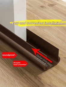 Adjustable Plastic Door Draft Stopper Draft Proof Noise Reduction Insect Protection Waterproof Soft PVC Bottom Gap Seal Soundproofing Easy Install For Home Doors Protection Bottom Protector Weather Strip Home Improvement Indoor Use