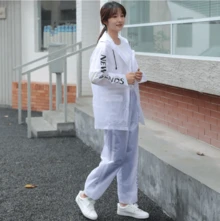 SHEIN 1 件套雨衣套装，含夹克和裤子，防水 PVC 套装，适合骑自行车、送货、摩托车、踏板车、男女通用夏季降温、海滩、旅行 - 彩色 - 查看 3