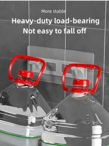 2/4/6/10 包无需钻孔壁橱支架重型粘性不可调节搁板支撑衣柜储物 - 坚固的分层整理架 - 白色 - 查看 5