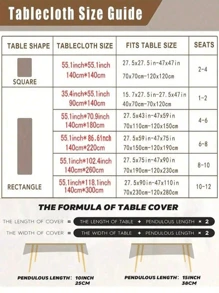 SHEIN Clear Vinyl Tablecloth Waterproof Wrinkle Resistant PVC Plastic Table Cover For Dining Table Picnic Outdoor Party Rectangular Square Table Protection Easy Clean Cut To Size Craft Projects Home Kitchen Decor Washable Reusable