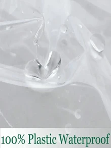 SHEIN Clear Vinyl Tablecloth Waterproof Wrinkle Resistant PVC Plastic Table Cover For Dining Table Picnic Outdoor Party Rectangular Square Table Protection Easy Clean Cut To Size Craft Projects Home Kitchen Decor Washable Reusable