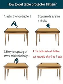 SHEIN Clear Vinyl Tablecloth Waterproof Wrinkle Resistant PVC Plastic Table Cover For Dining Table Picnic Outdoor Party Rectangular Square Table Protection Easy Clean Cut To Size Craft Projects Home Kitchen Decor Washable Reusable