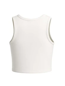 Vans Top corto entallado de tipo "Marshmallow" - Blanco - Ver 5