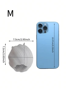 Molde de vela de pilar geométrico, molde de aromaterapia 3D en espiral, molde de yeso y resina de onda asimétrica retorcida para manualidades de arcilla polimérica, decoración artística y del hogar