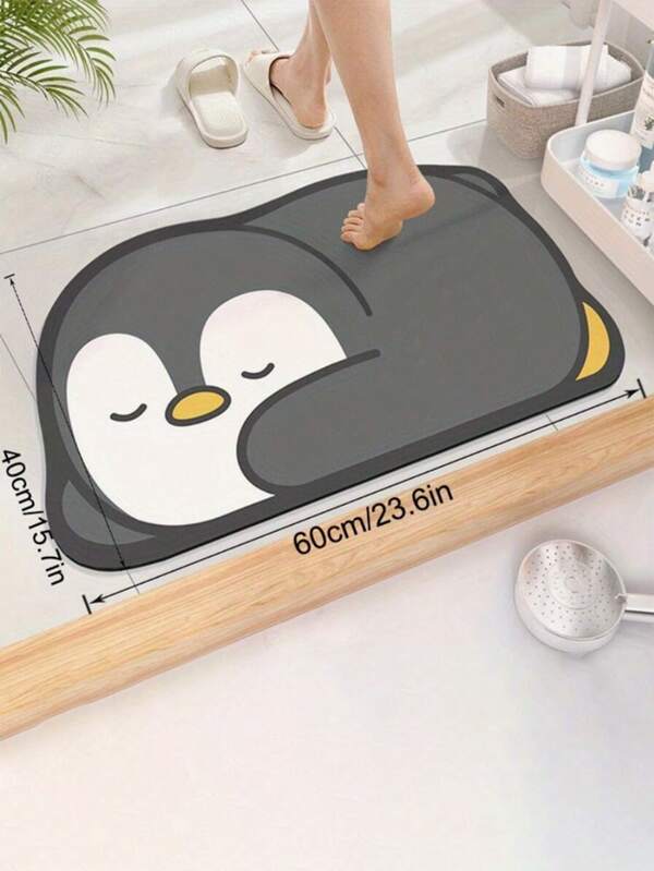 SHEIN 1pc Super Absorbent Diatom Mud Pet Floor/Table Mat - Non-Slip Bottom, Adorable Pet Patterns- Multi-Purpose For Shower, Coffee, Cups, Coffee Machine & Large Dish Drying - Quick-Dry, Easy To Clean - Perfect For Bathroom, Kitchen, Floor, Shower, Entryway, Laundry Room - Ideal Housewarming Gift