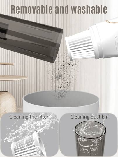 Cordless Stofzuiger Cleaner, Cleaner Home Car, held Lightweight Bagless Quick Cleaning Of Carpets Floors, Pet Hair Hard Must Have Clean Tidy Home, As Men Women view 5