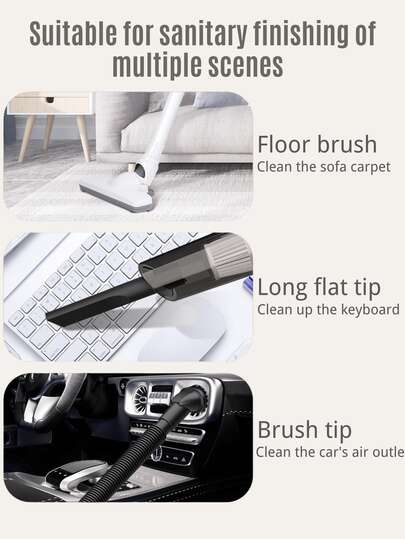 Cordless Stofzuiger Cleaner, Cleaner Home Car, held Lightweight Bagless Quick Cleaning Of Carpets Floors, Pet Hair Hard Must Have Clean Tidy Home, As Men Women view 6