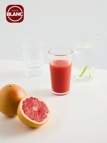 1PC Ly thủy tinh pha chế cocktail vân dọc, Cốc cà phê trong suốt đơn giản, Cốc đựng đồ uống lạnh tại nhà, Cốc đựng sữa, Cốc đựng nước ép, Cốc đựng kem - Đồ dùng nhà bếp, Quán cà phê, Nhà hàng - Trong sáng - Xem 2
