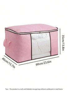 SHEIN 1 Pezzo Borsa per conservazione ad alta capacità, borsa per conservazione piumoni in tessuto non tessuto, borsa da viaggio per conservazione e trasporto di piumoni, borsa per conservazione di vestiti e bagagli, per conservazione e organizzazione stagionale, decorazioni autunnali, decorazioni per festival, decorazioni per la casa, decorazioni per la camera da letto, regali natalizi