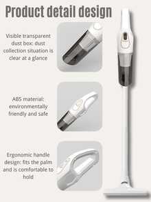 SHEIN Basic living 无绳吸尘器，家用和车用无绳吸尘器，手持式轻便无尘袋吸尘器，适用于快速清洁地毯和地板、宠物毛发和硬地板，是保持家居清洁整洁的必备品，适合作为情人节礼物送给男士和女士