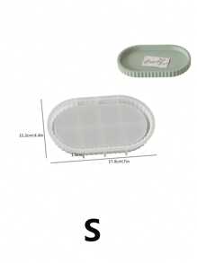 椭圆形托盘树脂铸造模具套装 - 适用于珠宝碗、盆、石膏、混凝土、DIY 工艺品的硅胶模具 - 适用于树脂艺术的椭圆形和混合形状模具套件 - 白色 - 查看 11