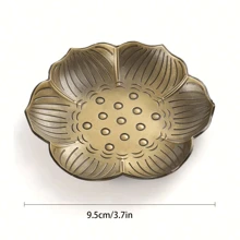 1 件梅花香座合金香炉檀香炉家用室内香架礼物生日毕业