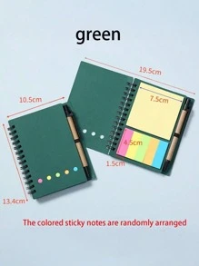 SHEIN 1 buah (Termasuk Pena) Set Buku Catatan Kombinasi, Cocok untuk Catatan Kerja, Pesan Rumah, Penanda Belajar, Pembatas Buku Indeks, Perlengkapan Alat Tulis Kantor, Hadiah Alat Tulis untuk Kembali ke Sekolah, Ulang Tahun, Hari Raya, Hadiah untuk Pelajar - MultiWarna - View 16