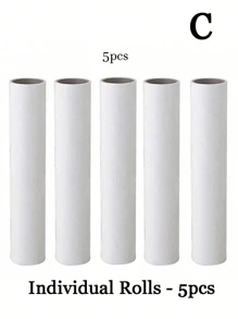 1 件 9.45 英寸撕式粘毛滚筒刷、除毛滚筒、除尘工具、清洁用品 - 白色 - 查看 13