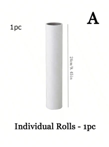 1 件 9.45 英寸撕式粘毛滚筒刷、除毛滚筒、除尘工具、清洁用品 - 白色 - 查看 15