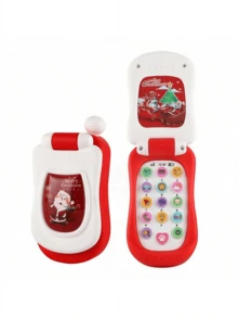 MINKOJA 1PC Plastic Cartoon Music Flip Phone Toy Early Learning Educational Gift For Toddler Preschool Learning Numbers Alphabet Sound Light Fun Interactive Play Birthday Christmas Party - Multicolor - View 8
