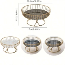 1 pièce Plateau à fruits en céramique de luxe européen, panier à fruits d'eau créatif pour salon, maison, plateau à thé, bonbons, desserts, collations, mariage, anniversaire, fête, Thanksgiving, cuisine, cadeau de Noël