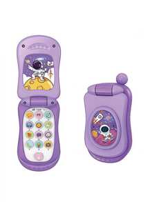 MINKOJA 1PC Plastic Cartoon Music Flip Phone Toy Early Learning Educational Gift For Toddler Preschool Learning Numbers Alphabet Sound Light Fun Interactive Play Birthday Christmas Party - Multicolor - View 16