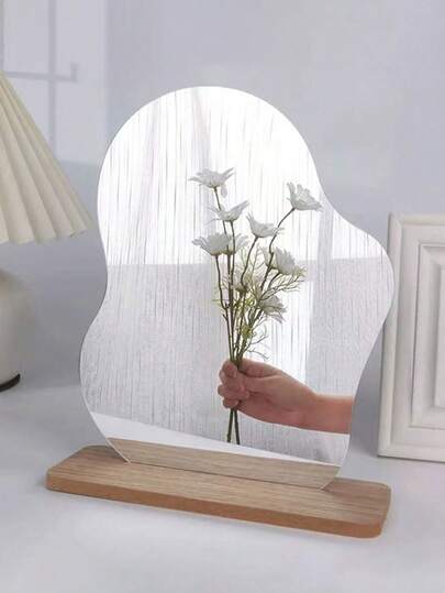 Zazumi Cirelle 1pc Asymmetric Cloud Shaped Unframed Acrylic Diy Mirror For Make Up Best Gifts Birthday Graduation, Rama Comfort Home,Cozy Home, Mother's Day Gift, Special Gift, Gifts For Parents, Birthday Gift Home Decor Back To School Room Decor School Supplies