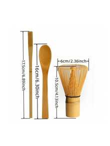 3pcs/Set Bamboo Whisk Tea Spoon Matcha Whisk Tea Spoon And Scoop Tea-Making Tools Back To School Halloween Decor Wall Decor, Bedroom Curtains Living Room Decor Fall Decor,Christmas Decorations - Army Green - View 11