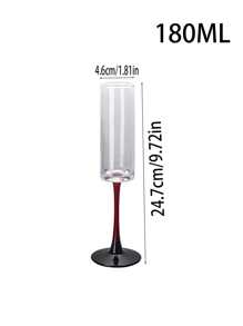 透明玻璃高脚杯、红酒杯、香槟杯、果汁和冷饮杯，高档奢华风格，适合居家、咖啡厅、酒店、餐厅、节日礼物、纪念品 | 酒杯、葡萄酒杯、玻璃饮水杯