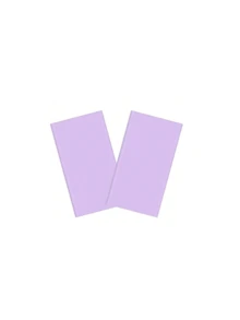 1 pièce/2 pièces Nappe jetable de couleur unie rectangulaire légère violet clair, en polyester, convient pour les mariages, les anniversaires, les rassemblements quotidiens, les décorations de fête, facile à nettoyer