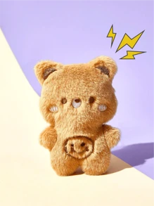 PETSIN Cute Little Bear Plush Cat Toy With Animal Shape Contains Sound Paper That Can Make Sounds And Is Chew-Resistant - Multicolor - View 3