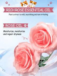 1PC 3PCS 宠物玫瑰油防干裂指甲和爪子霜，保湿配方，防止干燥，修复粗糙和死皮，安全无害的成分 - 粉色 - 查看 5