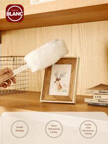 Madebyblanc 1 pieza Plumero antiestático - Esencial para la limpieza del hogar, plumero de plumas para quitar el polvo del coche con tubo de almacenamiento