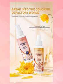 SHEIN 4 件 100ml 薰衣草空气清新剂，香氛喷雾，持久留香，适用于衣柜、客厅、汽车、浴室、酒店，除臭剂和清新空气，椰子香草、薰衣草、栀子花、桃子和橙子，便携式 - 彩色 - 查看 8