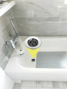 1/2 Stück Edelstahl Badewannensieb, Spülbeckensieb zum Haareinfangen, Duschablauf Abdeckung, Bad- und Waschküchen-Sieb, rostfreier Maschenfilter gegen Haarverklumpungen