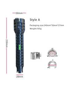 Sink Faucet Wrench Multifunction Adjustable Easy Install Tool For Repair Water Pipe Kitchen Bathroom Toilet Drain Unclog Professional DIY Home Improvement Plumbing Essential Heavy Duty Best Seller Universal Fit