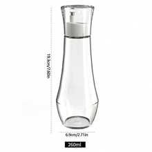 1 件 150ml/260ml 玻璃漱口水分配器适用于浴室小号透明可再填充漱口水容器瓶带盖杯适用于台面家居浴室装饰秋季装饰返校 - 彩色 - 查看 9