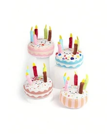 Pet Cat Toys, Dog Toys, Soothing Selfies, Teeth Cleaning, Chewy Birthday Cakes, Birthday Gifts, Bones, Parties, And Sound - Multicolor - View 3