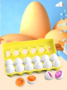 Zazumi Baby Number Matching Eggs Montessori Counting Toys For Toddlers Math Learning Educational Sorting Puzzle With Digital Recognition 1-10 Fine Motor Skills Toy Gift For 1 2 3 Year Old Boys Girls (12+ Months) - Multicolor - View 8