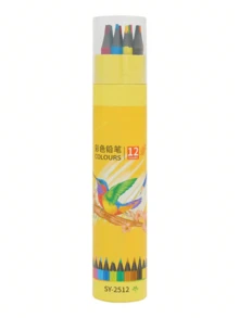 SHEIN 12/18/24/36/48PCS Hexagonal HB Pencils Premium Art Drawing Sketching Coloring Pencils Vibrant Rich Colors Smooth Layering Blendable Professional Artist Office Supplies Black Hexagonal Barrel Gift Set - Multicolor - View 5