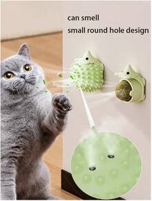 1pc Original New Cat Toy Hedgehog Scratcher Teeth Grinding Licking Fun Catnip Ball Cat Toy