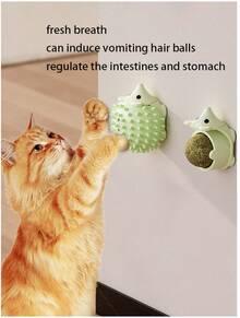 1pc Original New Cat Toy Hedgehog Scratcher Teeth Grinding Licking Fun Catnip Ball Cat Toy