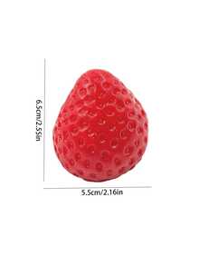 1pc Squishy Strawberry Tart Soft Silicone Squeeze - Stress Relief Sensory Toy For , Adults, Office And Party