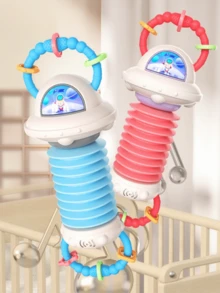 Zazumi Accordion Toy For Kids Educational Musical Instrument Sensory Learning Toy With Bumpy Texture Improves Grip Strength Enhances Focus Music Education For Toddlers Baby Early Development Interactive Play Parent-Child Bonding Gift - Multicolor - View 1