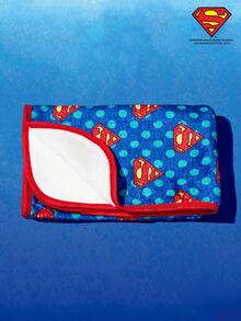 SUPERMAN X PETSIN X Logo Polka Dot Print Plush Warm Blanket For Cats And Dogs