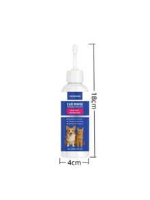 SHEIN Pet Ear Cleaner Daily For Pets To Relieve Ear Discomfort Gentle And Deep Clean Earwax 120ml - Multicolor - View 2