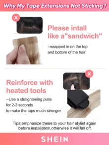 20pcs 50g Tape In Hair Extension, 100% Human Hair Extension For Salon Silky Seamless Invisible, Invisible Tape 6P27# Light Brunette Brown To Honey Blonde Balayage Highlight  Color, For Thinning Hair Woman Natural Look Top Salon Quality ,Back To School Season  ,Holiday Shopping Season, Can Be Reused ,For Fine Or Thin Hair ,Add Volume - S6/27 - View 13