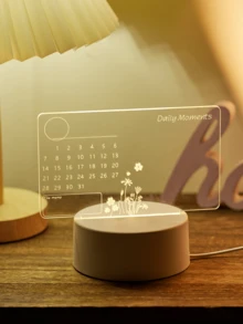 1PC 3D LED Light Calendar Board USB Night Light With Erasable Marker Modern Desk Lamp For Home Office Decor Gift Christmas Decoration