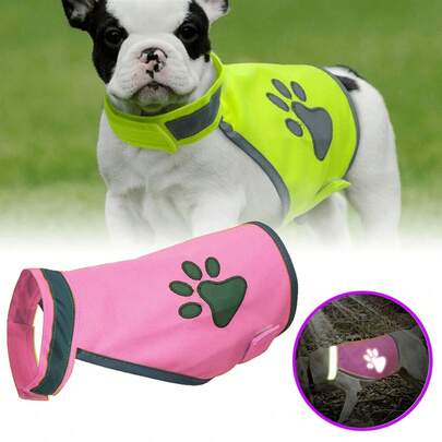 Reflective Dog Vest Clothes High Visibility Breathable Jacket Small Large Dogs Safety Vests Harness For Outdoor Hiking Walking