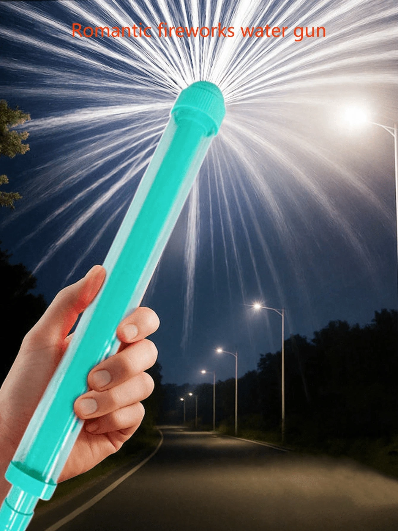 Zazumi 1Pc 32cm Long Multi Nozzle Water Gun With Pull Out Sprayer Super Soaker Water Cannon Summer Fun Water Jet Toy For Outdoor Pool Beach Party Game Multi Color Splash Battle Toy Water Blaster