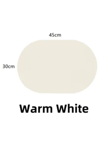 SHEIN 1pc Non-Slip Heat Resistant Table Placemat Waterproof Kitchen Dining Placemat Fake Leather Cup Coaster Home Supply